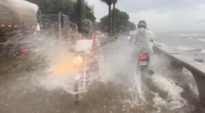 Frente frío y vaguada provocan aguaceros en varias provincias del país