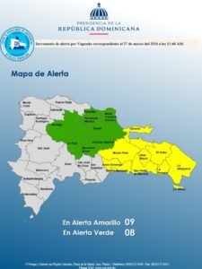 COE eleva alertas por lluvias y reporta inundaciones en provincias del este