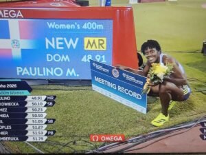 Marileidy Paulino impone récord del meeting y conquista Doha con 48.91